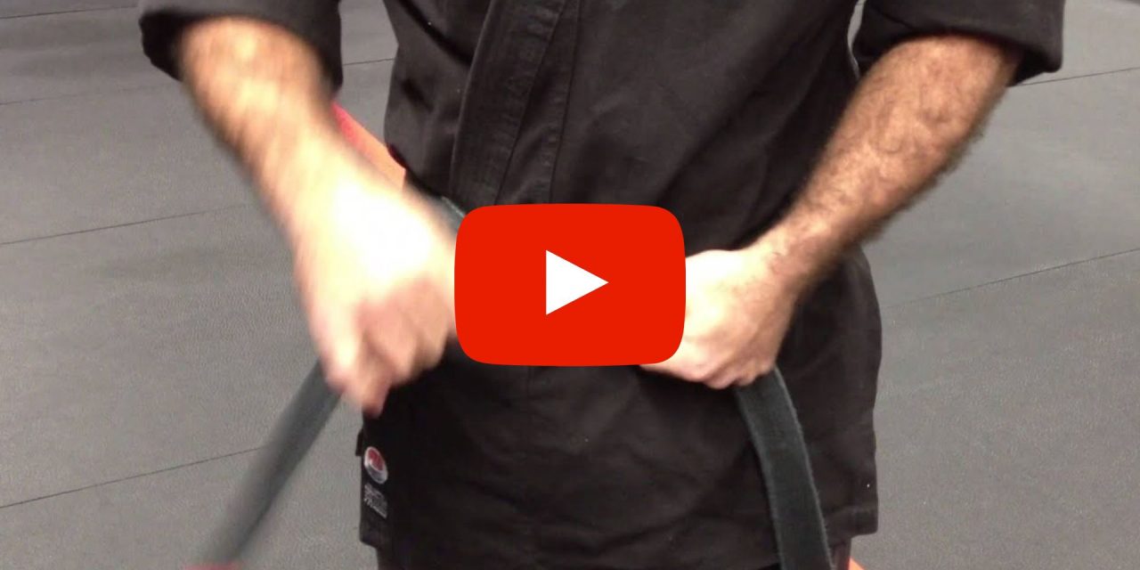 Belt tying tutorial